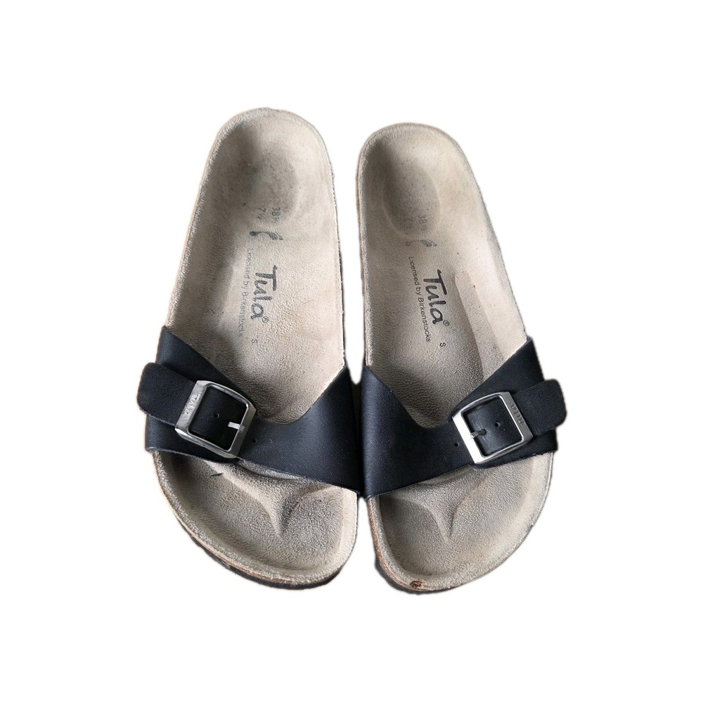 Birkenstocks Tula Black Strap Womens 7.5 38.5 - Picture 2 of 7